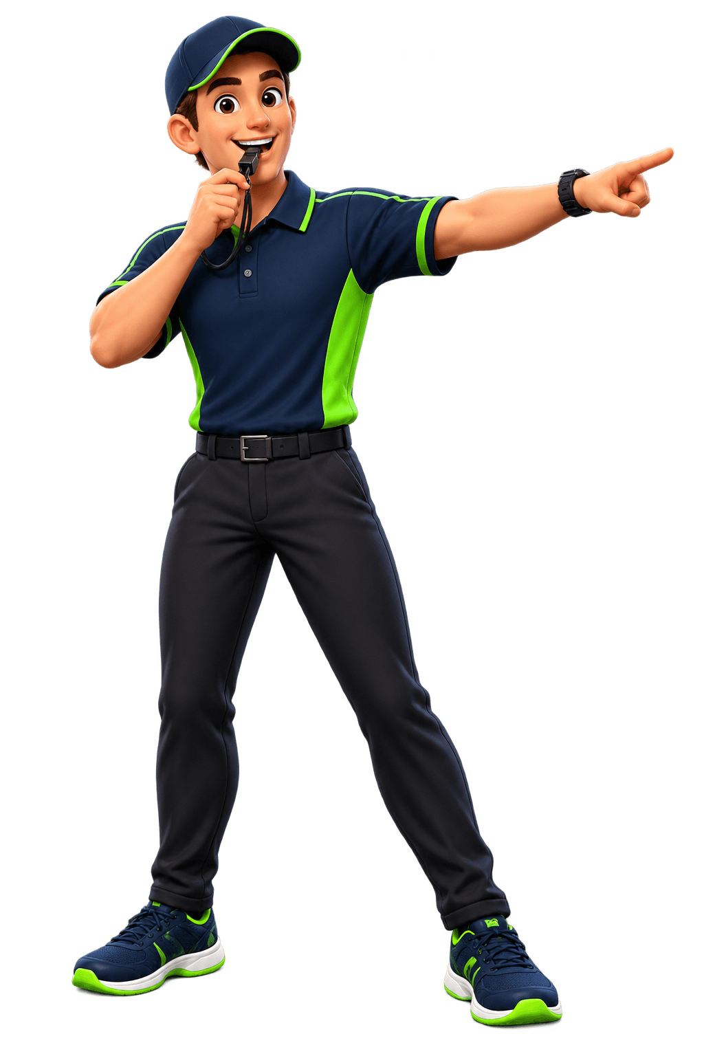 Friendly pickleball referee